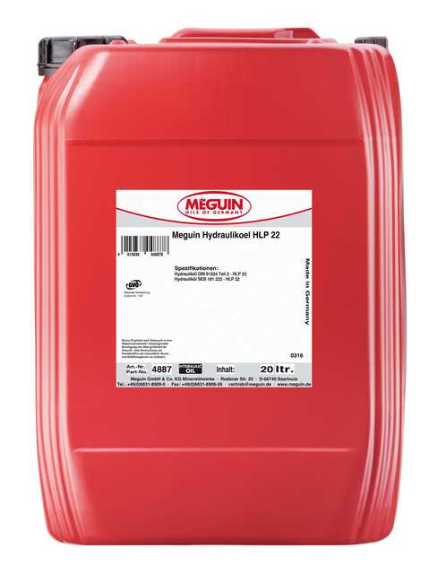 Meguin Hydraulikoel HLP 22 – Bild 8