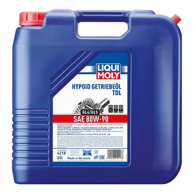 Hypoid-Getriebeöl (GL4/5) TDL SAE 80W-90 – Bild 9